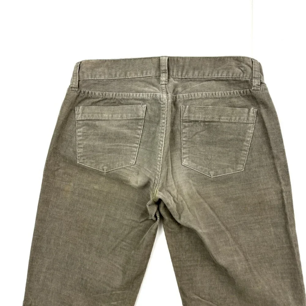 J. Crew Matchstick Straight Leg Women's size 26P Gray‎ Corduray Pants